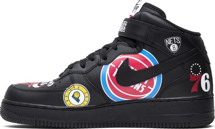 Supreme x NBA x Air Force 1 Mid 07 'Black'